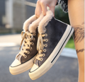 Winter Women's Warm High-Top Canvas Sneakers