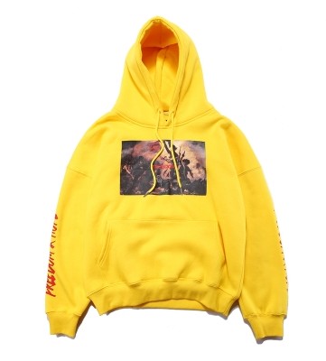 Retro Printed Letter Hoodie - Korean Fashion Style
