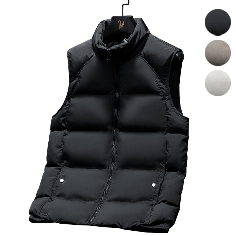 Men's Windproof Casual Vest in Polyester Fiber