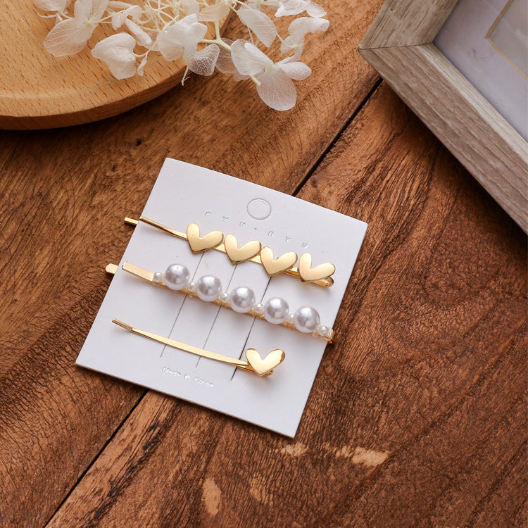 Creative Fashion Pearl Hair Clip Set for Women