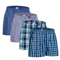 4 Men's Cotton Boxer Shorts - Plus Size Comfort