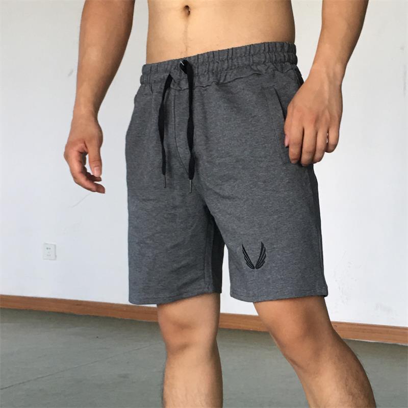 Men's Summer Fitness Training Shorts - Slim Fit Cotton