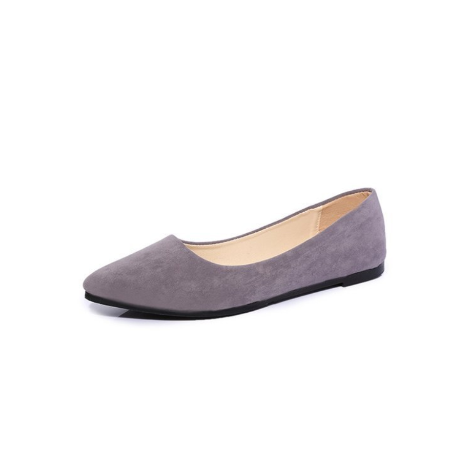 Versatile Red Pointed Flats and Black Ballerina Shoes