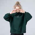 Retro Cartoon Embroidery Turtleneck Sweater Top