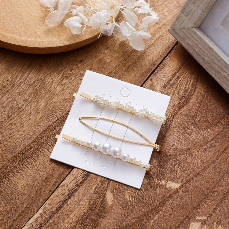 Creative Fashion Pearl Hair Clip Set for Women